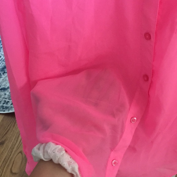 Pink Forever 21 Button Up Blouse - Picture 4 of 5